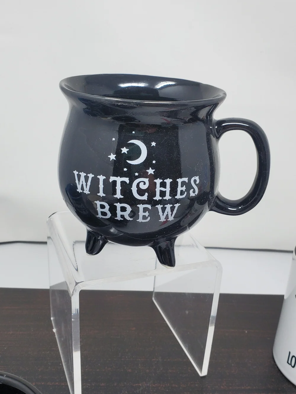 Witches Brew Black Cauldron Mug - Halloween Coffee Cup